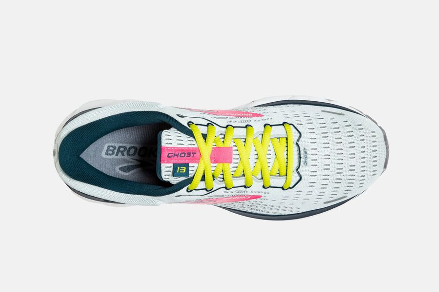 Brooks Ghost 13 Road Running Shoes Womens - Grey/Pink - TJHFS-2317